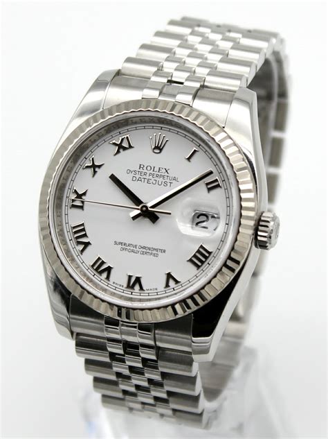 rolex datejust 36 white